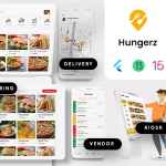16 App Template| Multi Restaurant Food Ordering App Food Delivery App+ Restaurant POS system Hungerz