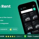 2 App Template | Rental Car Booking App | Self Driving Rental Car | Rent a Car App | Car on Rent