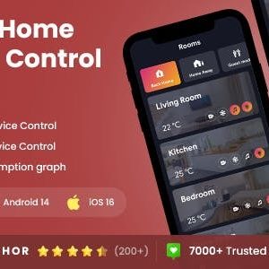 2 App Template| Smart Home App| Iot App| Home Control App| Home Automation App| SmartHome