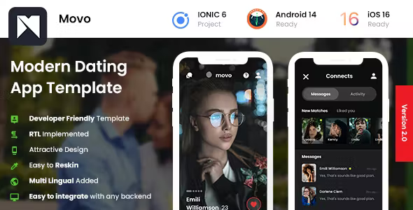 2 app template swipe chatting app modern dating app movo codermarket.png