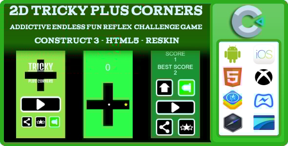 2d tricky plus corners addictive endless fun reflex challenge game construct.jpg