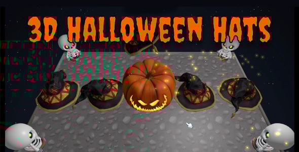 3d halloween hats cross platform puzzle game gplpixel.jpg