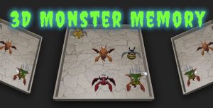 3d monster visual memory cross platform puzzle game gplpixel.jpg