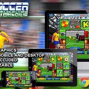 3D Soccer Slot Machine - Premium HTML5 Casino Game