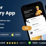 4 App Template | Delivery App | Parcel Delivery App | Pickup & Delivery App | Courier App
