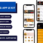 5 in 1 Quality UI food ordering app template