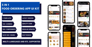 5 in 1 quality ui food ordering app template codermarket.png