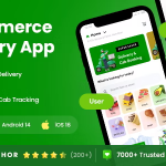 6 App Template| eCommerce Food Grocery Delivery App| Cab Booking| Peer 2 Peer Delivery App| DeliQ
