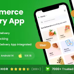6 App Template | eCommerce Food Grocery Delivery App| Peer to Peer Delivery | Courier App | DeliOne