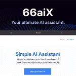 66aix - AI Content, Chat Bot, Images Generator & Speech to Text (SAAS)