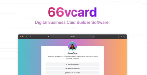 66vcard digital business card builder saas codermarket.png