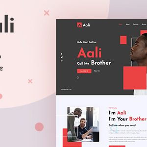 Aali - Personal Portfolio WordPress Theme