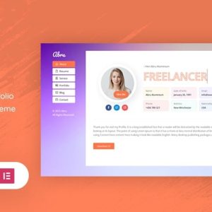 Abru - Personal and Portfolio WordPress Theme