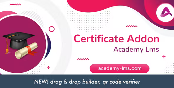 Academy lms certificate addon codermarket.png