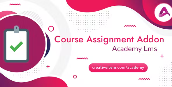 Academy lms course assignment addon codermarket.png