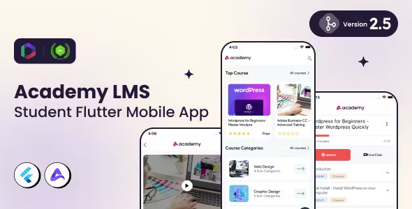 Academy lms student flutter mobile app codermarket.jpg