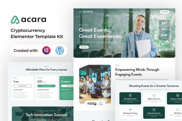 Acara event and conference elementor template kit v10 gplpixel 1.png