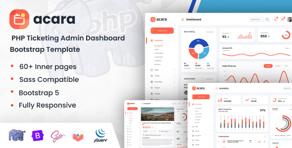 Acara php ticketing admin dashboard bootstrap template gplpixel.png