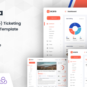 Acara - React (Vite) Ticketing Admin Dashboard Template