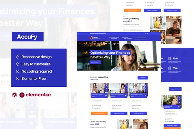 Accufy accounting consultant service elementor template kit gplpixel.jpg