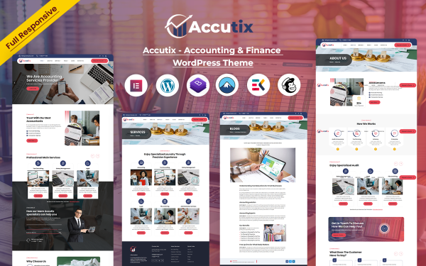 Accutix - Accounting & Finance WordPress Theme - Image 1