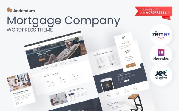 Addendum - Mortgage Company WordPress Theme - Image 1
