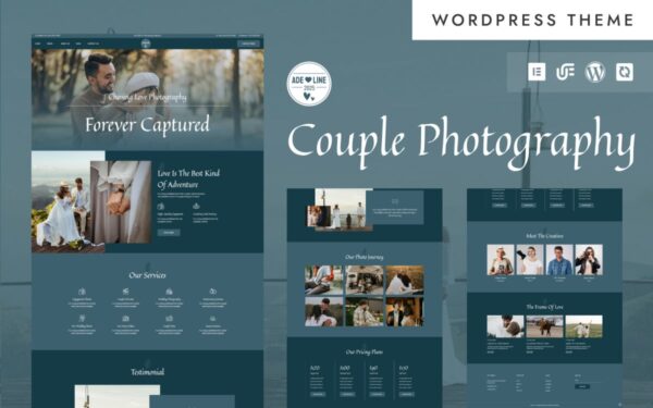 Ade Line - Pre-Wedding & Couple Photography WordPress Elementor Theme - Image 1