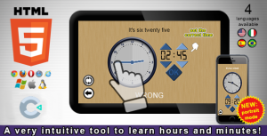 Adjust the clock html5 educational game gplpixel.png