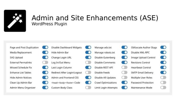 Admin and Site Enhancements (ASE) Pro - Image 1