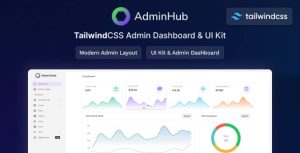 Adminhub tailwind admin layout ui kit template gplpixel.jpg