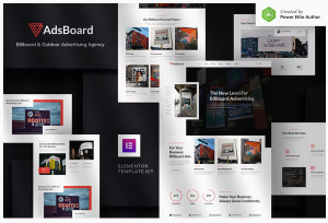 Adsboard billboard outdoor advertising agency elementor template kit .png
