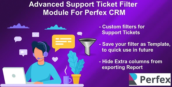 Advanced Support Tickets Filters Module for Perfex CRM - Image 1