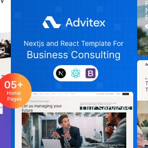 Advitex - Finance and Business Consulting React & NextJS Template