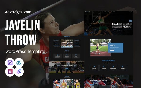 Aero Throw - Athletics And Javelin Throw WordPress Elementor Theme - Image 1