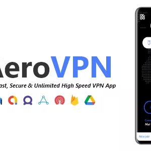 AeroVPN - Super Fast, Secure High Speed VPN App - ADMOB, APPLOVIN, FAN, FIREBASE, ONESIGNAL, G DRIVE
