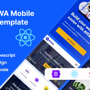 Affan - PWA Mobile React js Template