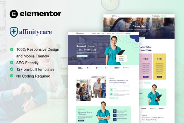 Affinitycare home care private nursing services elementor template kit 1.jpg