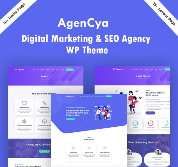 Agencya - Digital Marketing & SEO Agency WordPress Theme - Image 1