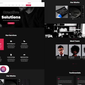 Agenxypro Creative Agency IT Elementor WordPress Theme