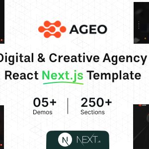 Ageo - Digital & Creative Agency React Next js Template
