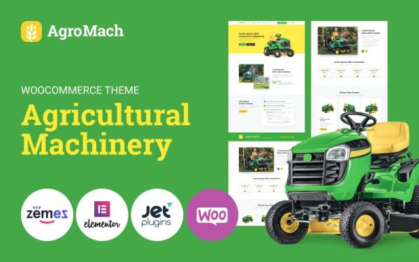 AgroMach - Agricultural Machinery with the Online Store WooCommerce Theme - Image 1