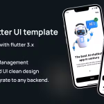 AI BotChatter UI Template: The AI Chat Expert in Flutter 3.x (Android, iOS) UI app template