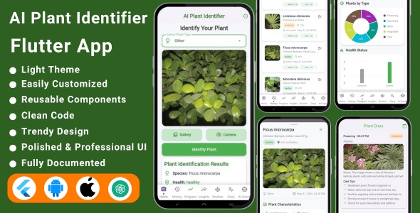 Ai plant identifier flutter app plant care recognition codermarket.jpg