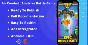 Air combat airstrike battle game complete unity admob codermarket.png