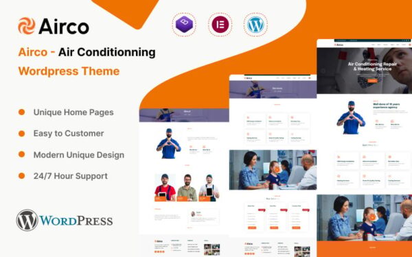 Airco - Air Conditioning Services Wordpress Theme - Image 1