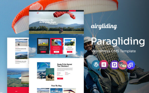 Airgliding - Paragliding and Adventure WordPress Elementor Theme - Image 1