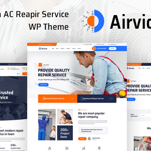 Airvice - AC Repair Services WordPress Theme + RTL