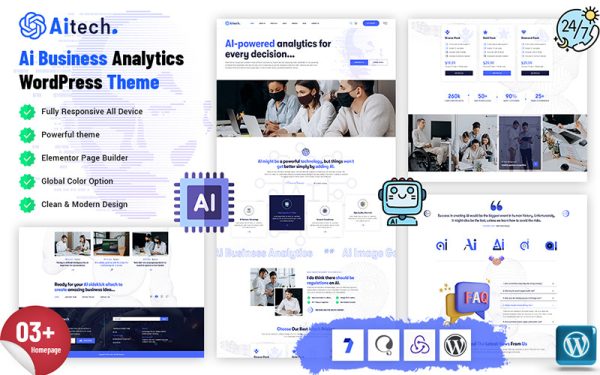 Aitach - Ai Business Analytics WordPress Theme - Image 1