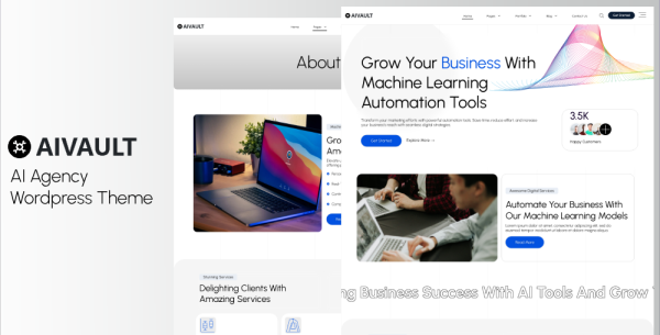 AIVault - AI Agency Wordpress Theme - Image 1