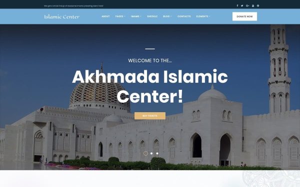 Akhmada - Islamic Center WordPress theme - Image 1